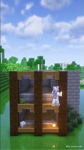 Minecraft: Starter House Tutorial Time lapse build🏡 #youtubeshorts #minecraft #shortvideo #trending