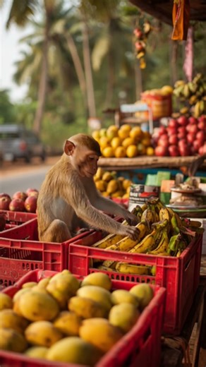 fruit shop monkey