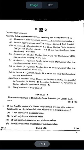 Last year 12th maths board question paper.