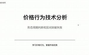 11[Steven]专业价格行为教学视频, Price Action 全套教程（三）