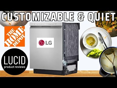 LG 24 inch Front Control Dishwasher QuadWash 48 dBA - Features Explained & Noise Level Tested