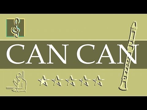 Recorder Notes Tutorial - Can Can - Jaques Offenbach (Sheet music - Guitar chords)