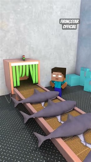 Minecraft Baby Shark! do do do! 🐋😵 #minecraft