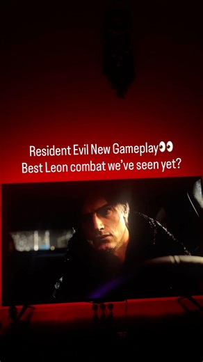 Leon in action in latest Resident Evil Requiem Gameplay #gaming #ps5 #residentevil #leon