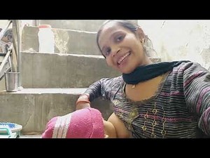 day of 12 indian village mom breastfeeding vlog।। desi breastfeeding।। cute baby breastfeeding