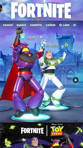 Fortnite Buzz Lightyear & Emperor Zurg 💥 Last Forever Emote #fortnite #emote #shorts #fortniteclips