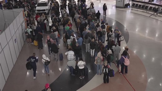 Spring break travel moving slowly due to TSA shortage amid partial shutdown