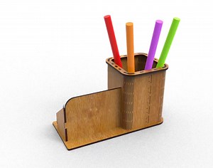 Business Card Holder Laser Cut Svg Files for Laser Cutting, Pencil Holder Box - Etsy