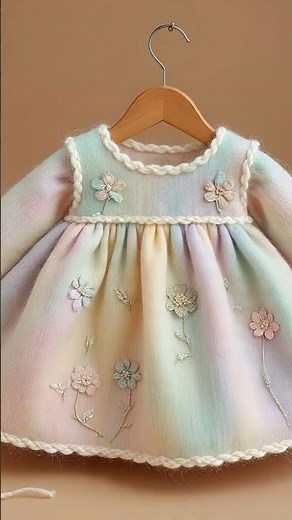 wool frock styles for baby girl // baby girl wool frocks #babyfrocks #babygirl #wool #frocks