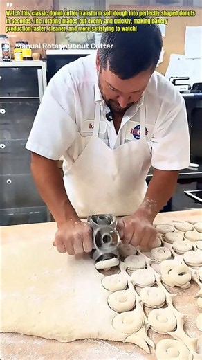 Amazing Donut Cutting Machine in Action! Fresh Handmade Donuts #shorts #donuts #bakery