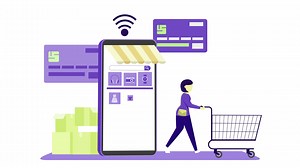 Download Online Shopping Cart Mobile App Card Animation for free