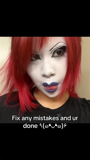 The long awaited makeup tut, I’ll do a hair one next if you guys are good || #vkei #v系 #visualkei #vkeimakeup #kotekei