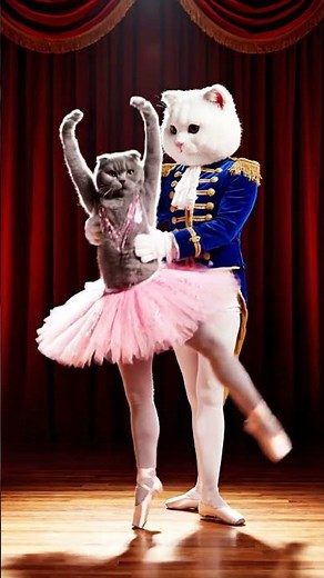 Graceful Moves, Furry Stars — A Magical Cat Ballet Show!#StageFantasy #RemixPerformance