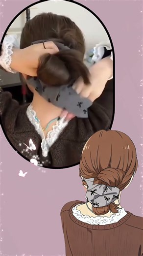 Here s a super simple way to tie a hair band #Hairstyle tutorial#Tie your hair in a bun#A