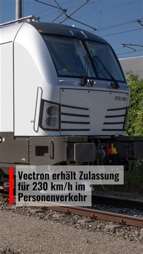 Vectron receives approval for 230 km/h in passenger transport