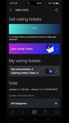 Voting tutorial of Mubeat app for Hanteo Music Awards #bts #btasarmy #kpop #shorts