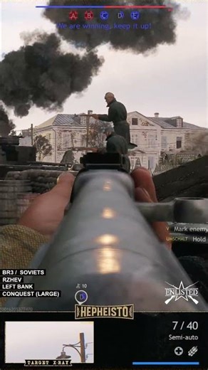 Epic Panzerfaust 60 Take Down! Soviet Anti-Tank Gunner vs. Tiger West! 🇷🇺💥 #enlisted #shorts