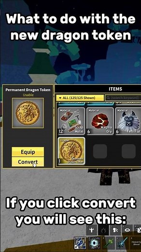 What to do with the new dragon token in Blox Fruits!