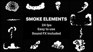 Cartoon Smoke Elements - After Effects Templates | Motion Array