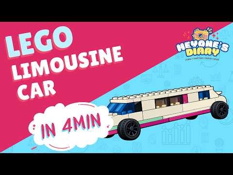🚗🔥 LEGO Limousine Speed Build in 4 Minutes ⏱️ (Age 6 Builder!) 😲
