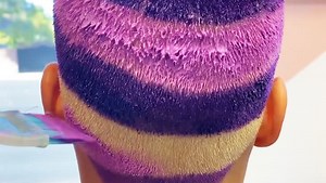 Creative short-hair color designs