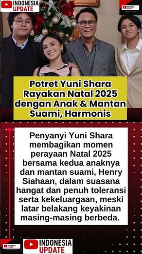 Potret Yuni Shara Rayakan Natal 2025 dengan Anak & Mantan Suami, Harmonis #YuniShara #Natal2025