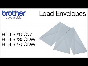 Loading envelopes into the Brother HL3230CDW or HLL3270CDW