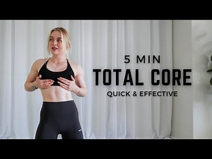 5 Minute Total Core - STRONG CORE At Home with No Equipment | Quick & Effective