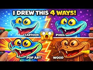 Drawing Gary from Zootopia 2 in 4 different styles!! | Zootopia 2 |