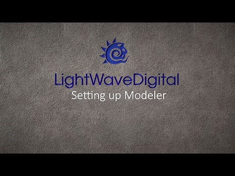 Lightwave 3D - Modeler set up