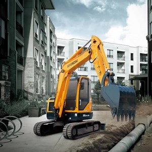 5.5K views · 85 reactions | The Robex 60CR-9A Compact Mini Excavator. BIG POWER for small spaces. SPECS: Net Power: 63 hp (47 kW) at 2,200 rpm Operating Weight: 6,100 kg (13,450 Ibs) Standard Bucket: 0.18 m3 (0.24 yd3) | North America HD Hyundai Construction Equipment | Facebook