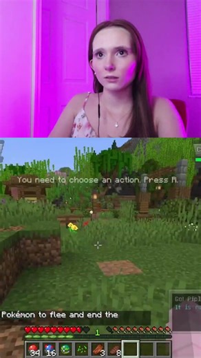 Run!!! #shorts #minecraft #survival #gamingshorts #cobblemon #pokemon #minecraftshorts #piplup