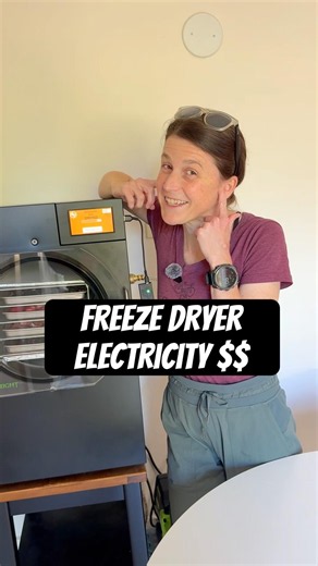 How much electricity does a freeze dryer consume?
