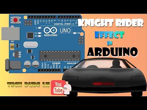Arduino in Tinkercad - Creating Knight Rider Effect