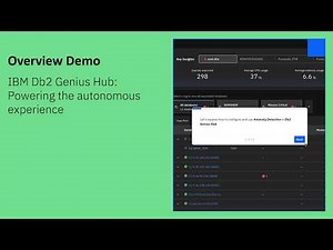 IBM Db2 Genius Hub: Powering the autonomous experience