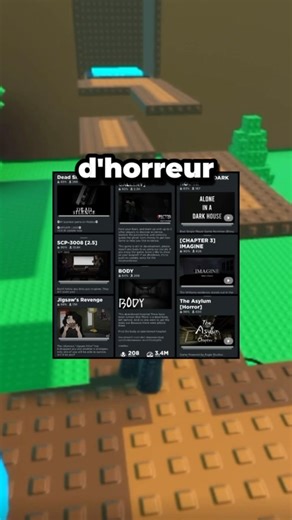 The horror games on Roblox are really scary 😭 #roblox #robloxfrance