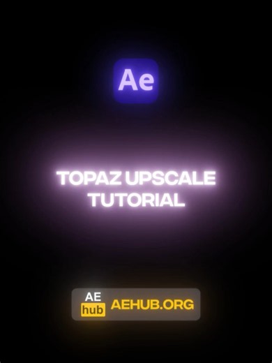 Upscale Tutorial in After Effects