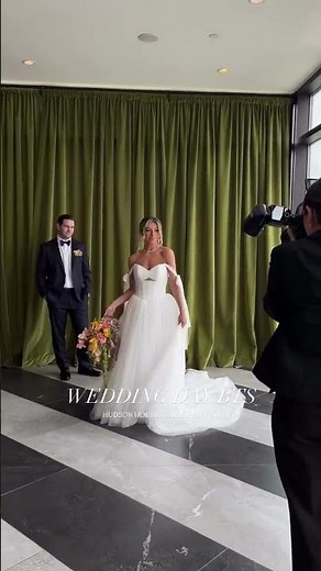 Wedding day behind the scenes moments at Hudson House🤍