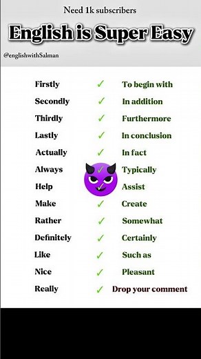 English is Super Easy | Common English Words & Better Alternatives | Improve English #learnenglish