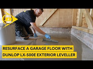 Resurface Your Garage Floor Fast with DUNLOP LX-500E EXTERIOR LEVELLER