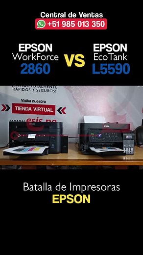 Batalla de Impresoras: Epson WF 2860 vs ECOTANK L5590
