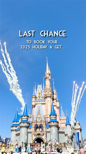 59K views · 314 reactions | LAST CHANCE to book your 2025 holiday with our amazing offer at Walt Disney World Resort!  Book a stay in a participating Disney Resorts Collection hotel by 31st March 2025, and you’ll get:  Up to 4 nights free on a two-week stay ️ And you can save up to 20% on the Disney 14-Day Magic Ticket on select travel dates. T&Cs Apply. Book now! disneypackages.co.uk | Walt Disney World | Facebook