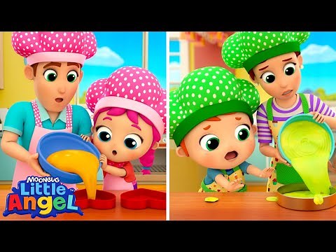 Baking Competition 🍰 Lets Be Clean and Tidy! | Little Angel Kids Songs & Nursery Rhymes