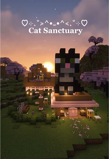 Creating a Cozy Cat Sanctuary in Minecraft