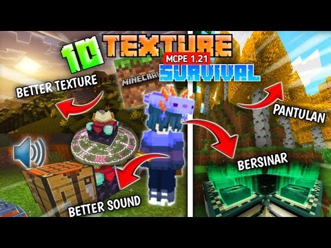 10 TEXTURE PACK MINECRAFT TERBAIK UNTUK SURVIVAL 1.21+