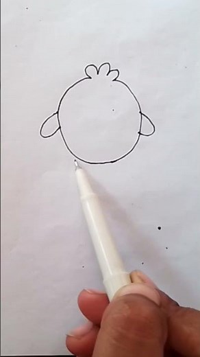 Cute Baby Chicken Drawing #stepbystep #easy #drawing