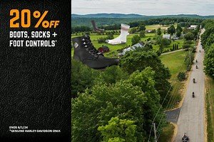 20% off boots, socks and foot controls!* | Stampede Harley-Davidson | Facebook