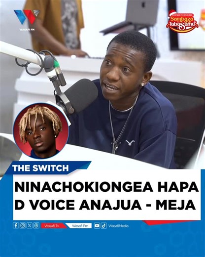 Wasafi FM on Instagram: "NINACHOKIONGEA @itsdvoice ANAKIJUA——- @mejakuntaofficial Sikiliza Wasafi FM 88.9 DSM au Tazama Live YouTube #WasafiMedia, Kuanzia Saa 8 mchana mpaka saa 11 jioni. Cc. @lilommy @ammygal_tz @aaliyaahofficial 🖥️✍️ @thisispizo 🎥 @kangwemgale #Theswitch"
