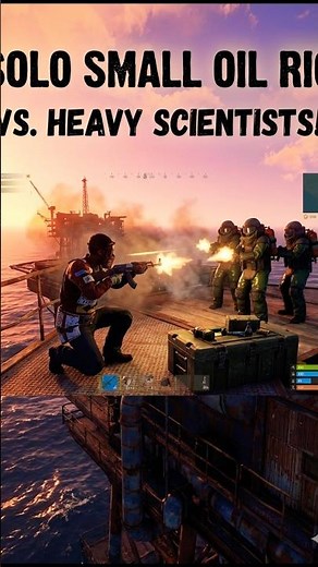Can You SOLO Small Oil Rig in Rust Mobile? (Insane Heavy Scientist Battle!