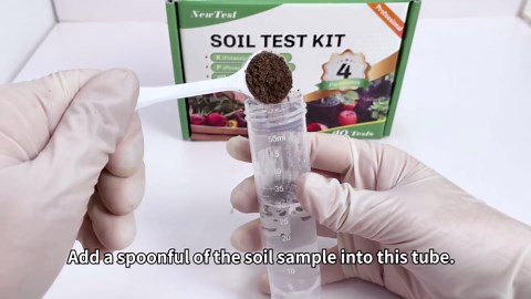 Soil Test Kit 4 Parameters: Professional Accurate 40 Tests Soil Testing Kits for Lawns Gardening Vegetable Garden for pH Nitrogen Phosphorus Potassium - Soil Tester for Garden Nutrients